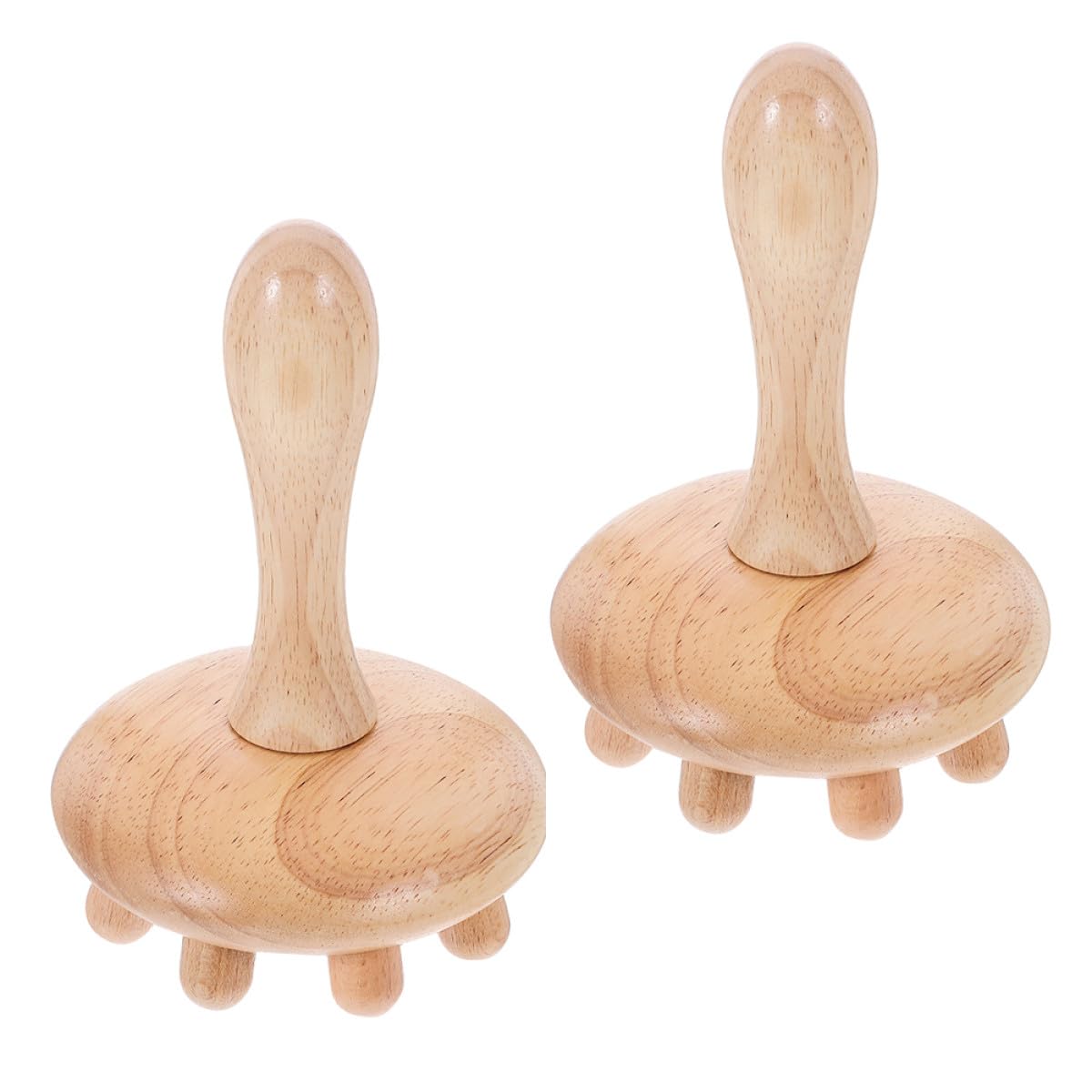 Peine de Madera para Masaje del Cuero Cabelludo 2 Piezas, Textura Que Promueve la Circulación Sanguínea, Ligero y Práctico para Uso Diario