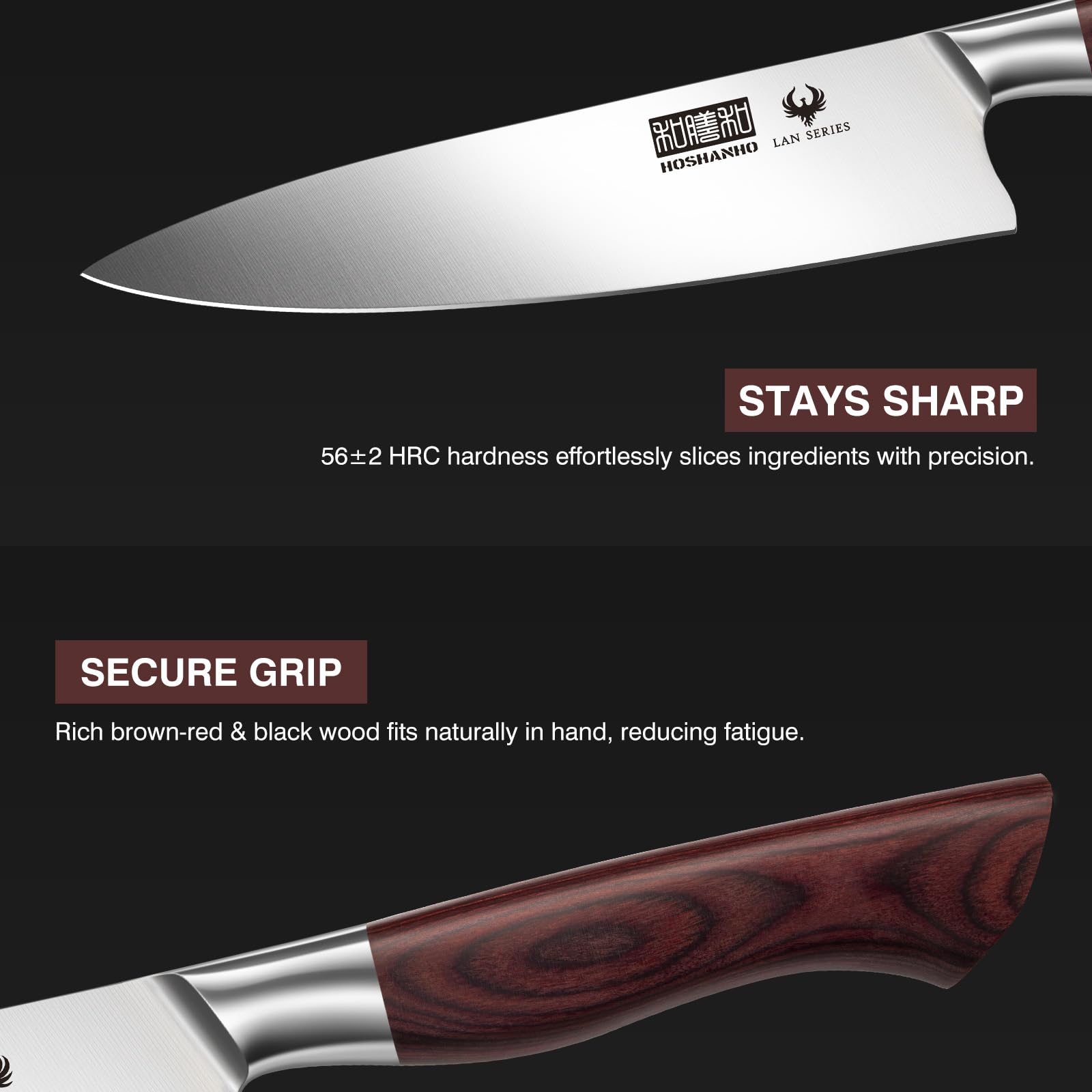 HOSHANHO 3-Piece Kitchen Knife Set - Ultra Sharp -4