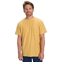 Quiksilver Top a Maglia Manica Corta Slub Roundneck Giallo XL