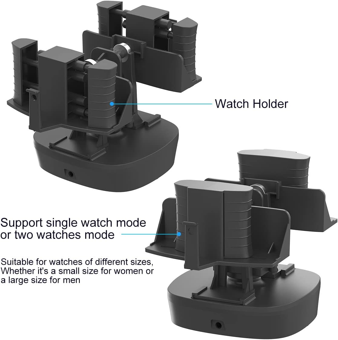 Watch Winder for Automatic Watches,Support Single Watch and Double Watch Spinner,Self Winding Watch Turner,Rotating Watch Device