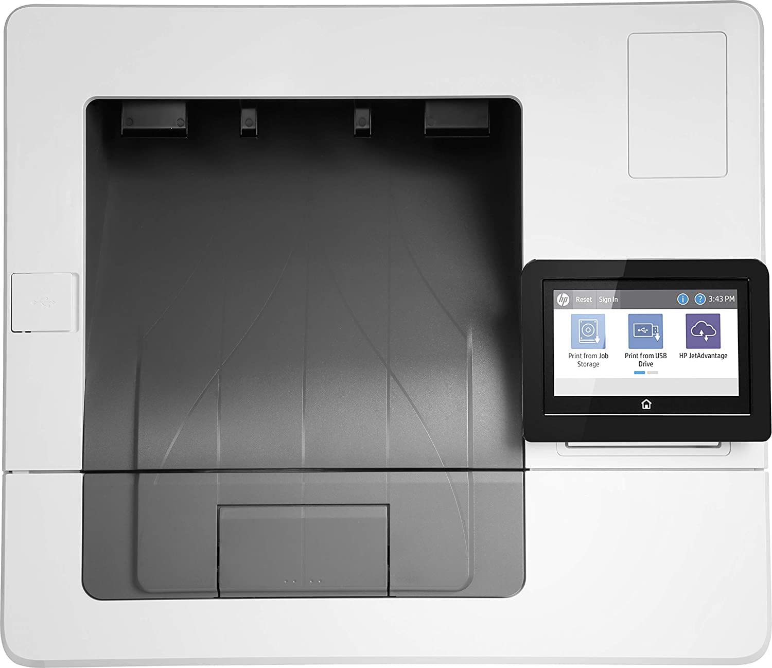 HP LaserJet Enterprise M507x 1PV88A, Stampante a Singola Funzione A4, Stampa Fronte e Retro Automatica a colori, 50 ppm, USB, Gigabit Ethernet, Wi-Fi, HP Smart, Display a colori da 10,9 cm, Bianca