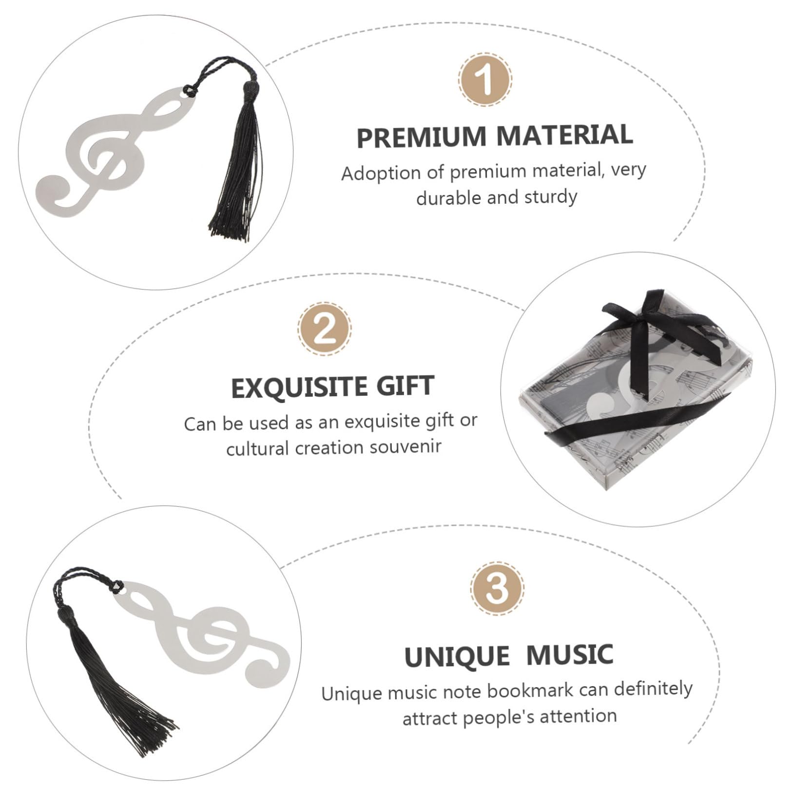 Lurrose 2 Sätze Arzt Hut Lesezeichen Musiknoten-lesezeichen Partygeschenke Gefälligkeiten Bookmarks Book Marks Schreibwaren Metall Material 10 Stück * 2