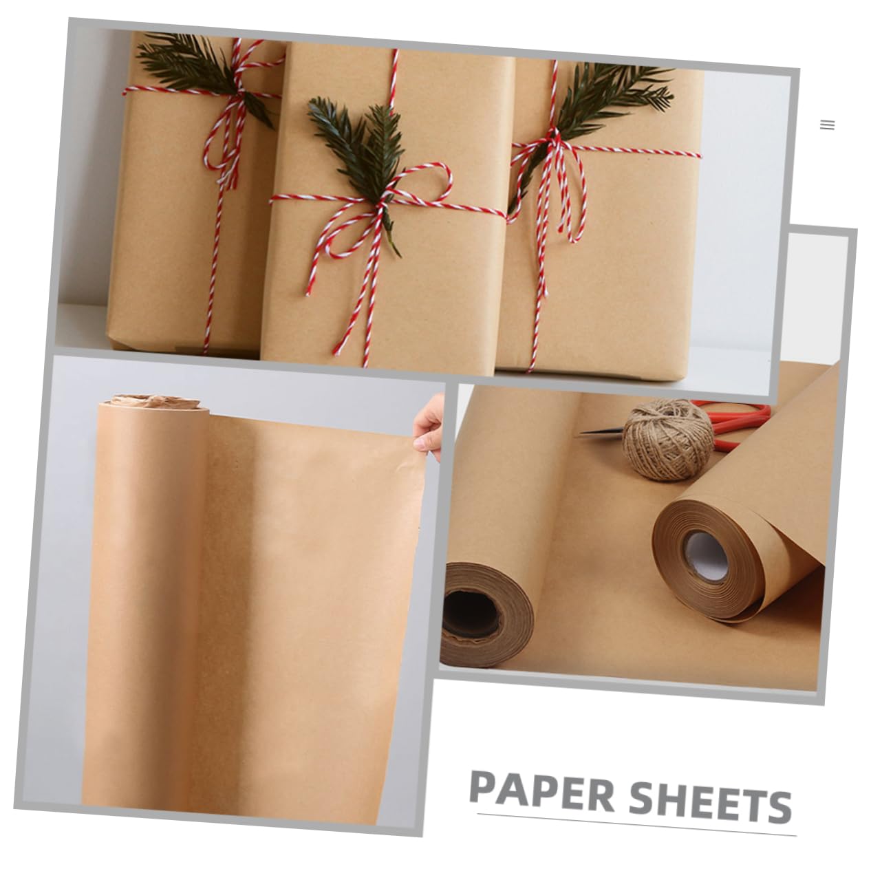 SEWACC Papel De Pulpa De Madera Para Envolver Para Regalos y Manualidades Diseño Clásico