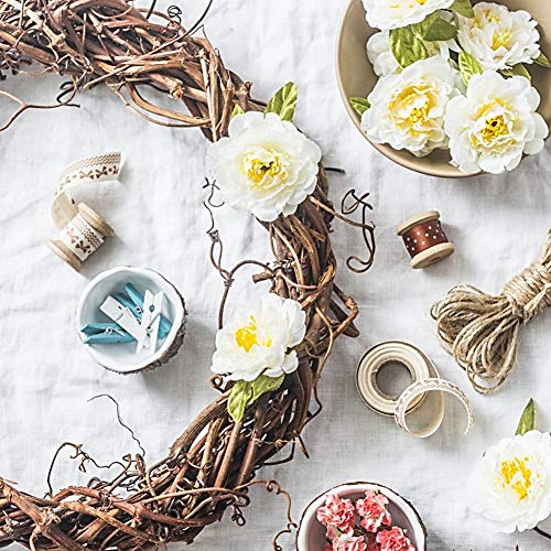 Hakacc 6 Pcs Grapevine Wreaths, Wood Wreath, 12 Inch And 6 Inch Wreaths For Crafts Holiday Decoration #TOP7