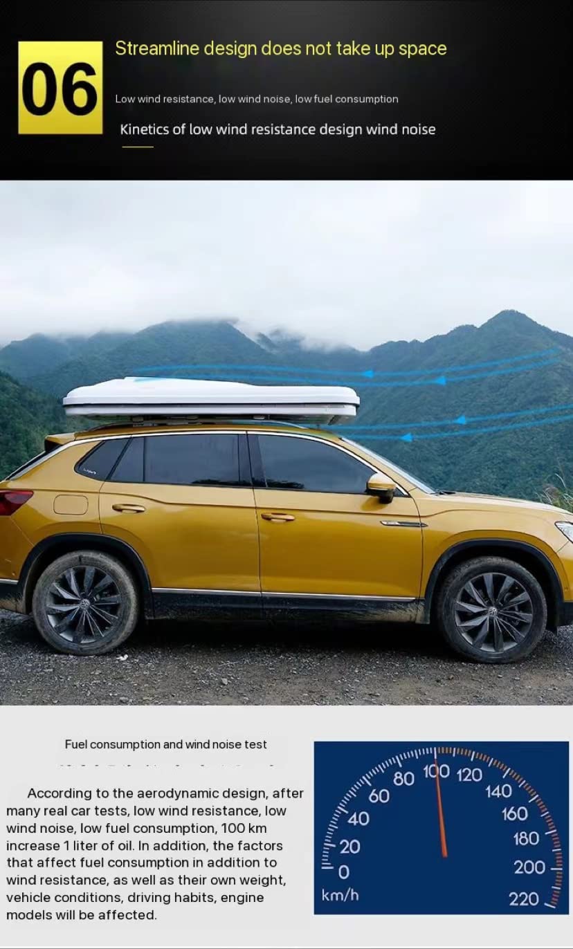 PRUJOY Tienda de campaña de Techo para vehículo Todoterreno, Tienda de campaña de Doble Capa con Soporte Recto para Coche de conducción automática, para Viaje y Camping (White Shell Green)