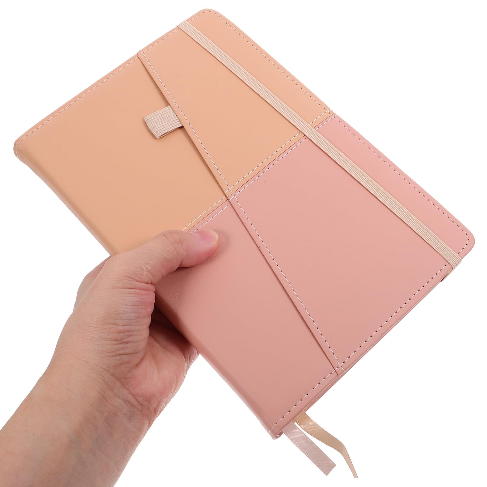 Organisateur D'adresses A5 Format Carnet, Polyvalent Étiquettes Alphabétiques, Couverture Rigide en Couleurs Kaki et Rose, Annuaire Téléphonique Portable pour Bureau et Usage