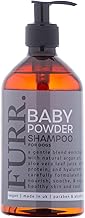 FURR Baby Powder Dog Shampoo 500ml – Gentle Puppy & Dog Shampoo with Argan Oil, Aloe Vera & Hyaluronic Acid – Naturally Derived, Vegan, Cruelty-Free – Fresh Baby Powder Scent for Sensitive Skin