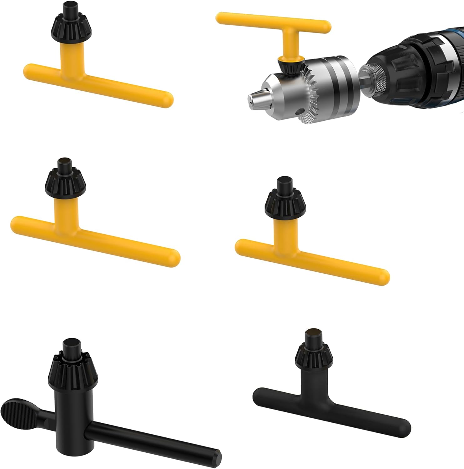 Renekton Drill Chuck Key Wrench, Electric Drill Clamping Tool, 3/4" 5/8