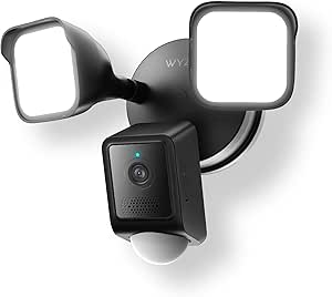 WYZE Floodlight Camera v2, Security Camera Outdoor, 2K HD with Color Night Vision, 2800-Lumen LEDs, 160° Wide View, 105dB Siren, Works with Alexa & Google Assistant, Wired, Free Expert Support asin的图片