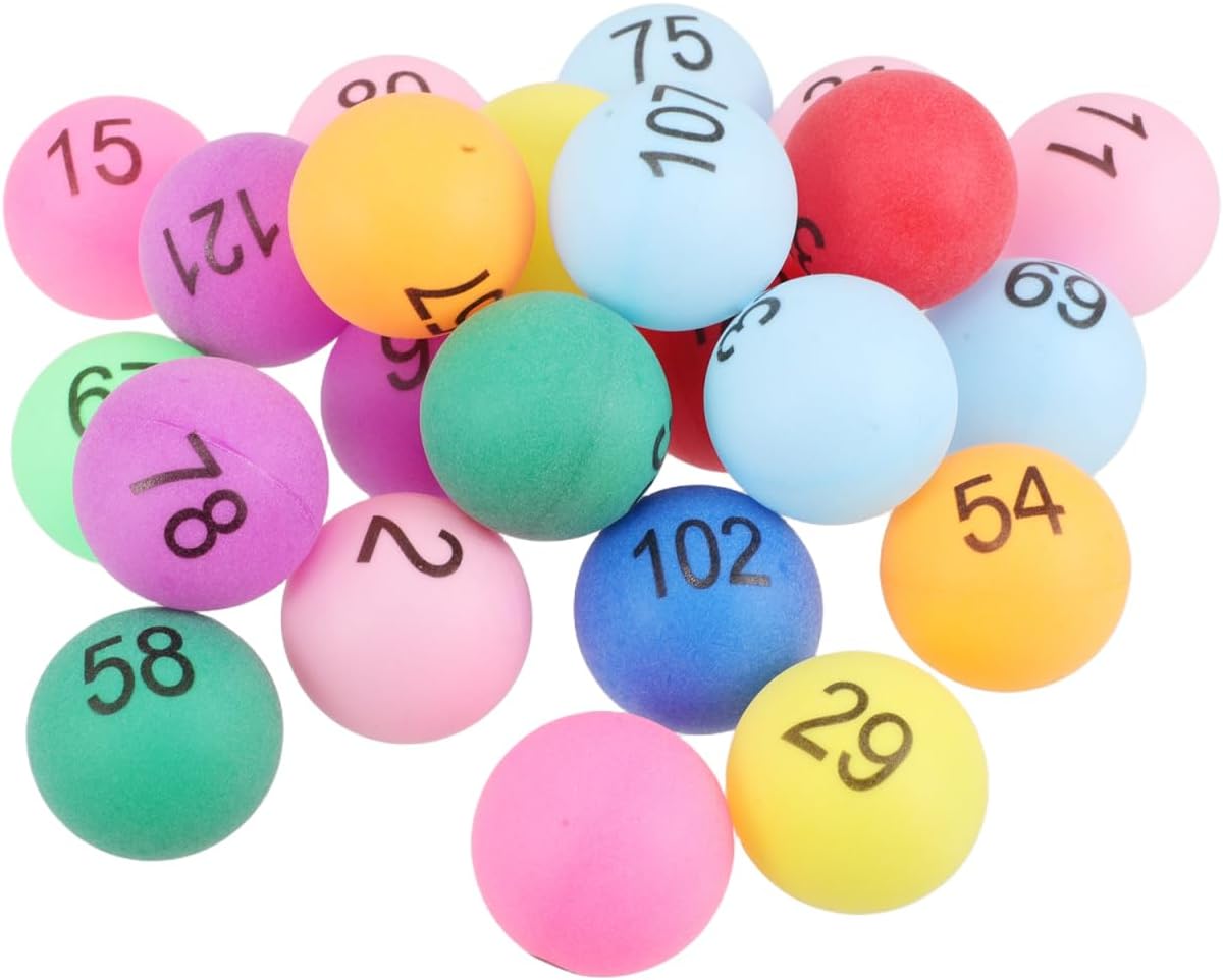 Numbered Lottery Balls 150Pcs 1.57 Inch Numbered Ping Pong Balls for Raffle Drawings Bingo Party Games and DIY Entertainment