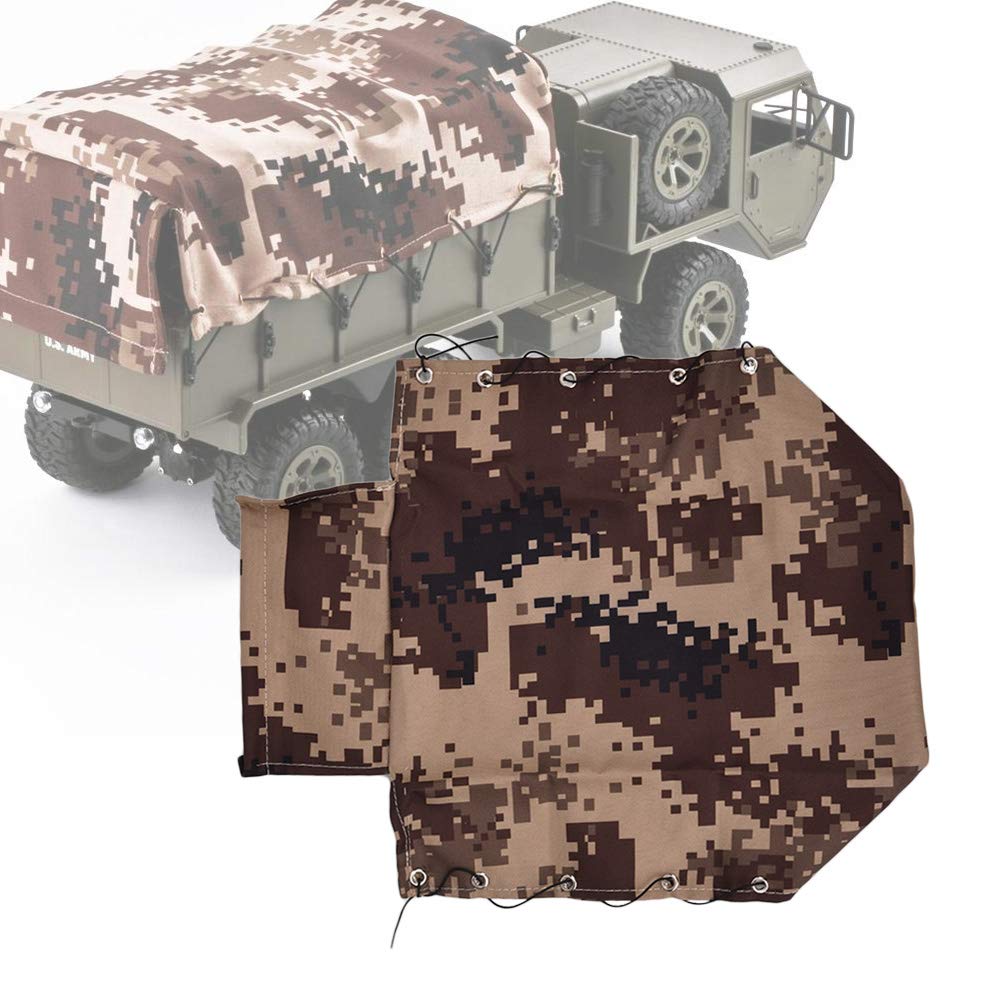 Dilwe RC Army Truck Zelt - Stoff-Alu Zelt Für Militärische Sechsrad-LKW Modelle