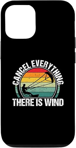 Miniatura 1 de iPhone 14 Pro Funny Kitesurf Kiteboarding Cancel Everything There Is Wind Case