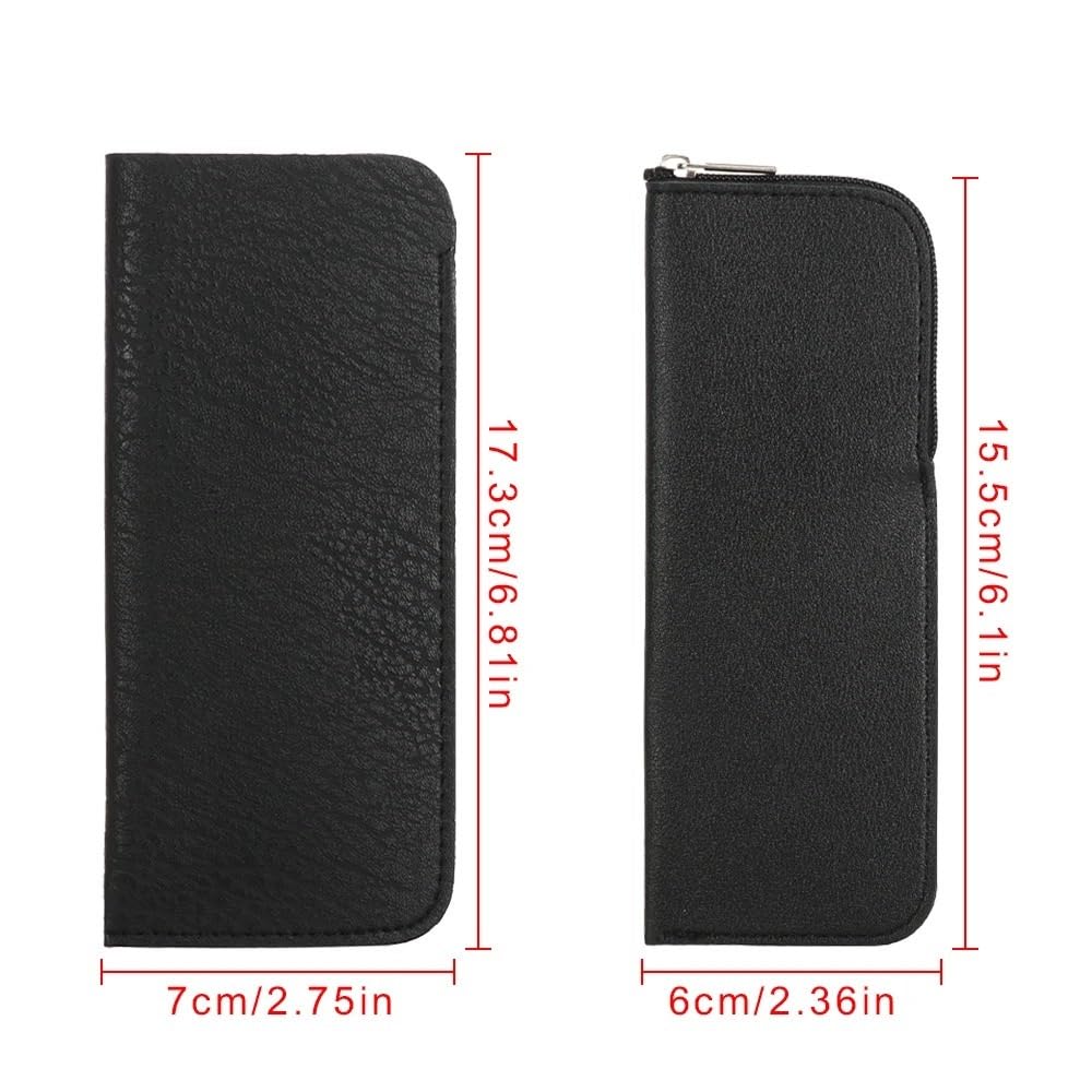 2/4/6 bolsas de cuero suave para gafas de lectura, impermeables, sólidas, bolsas de almacenamiento simples para gafas de sol (gris, 4 piezas), gris, Talla única