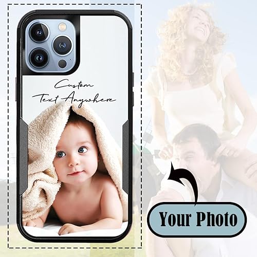 Miniatura 2 de Funda personalizada para iPhone 13 Pro Max, funda a prueba de golpes con fotos personalizadas, nombre del texto, imagen, diseño resistente a los