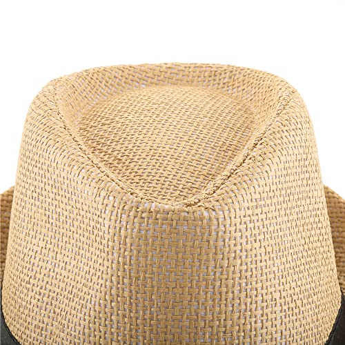 CHIC-DIARY-Panama-Summer-Fedora-Trilby-Chapeau-de-paille-pour-homme-et-femme-Chapeau-de-plage-classique