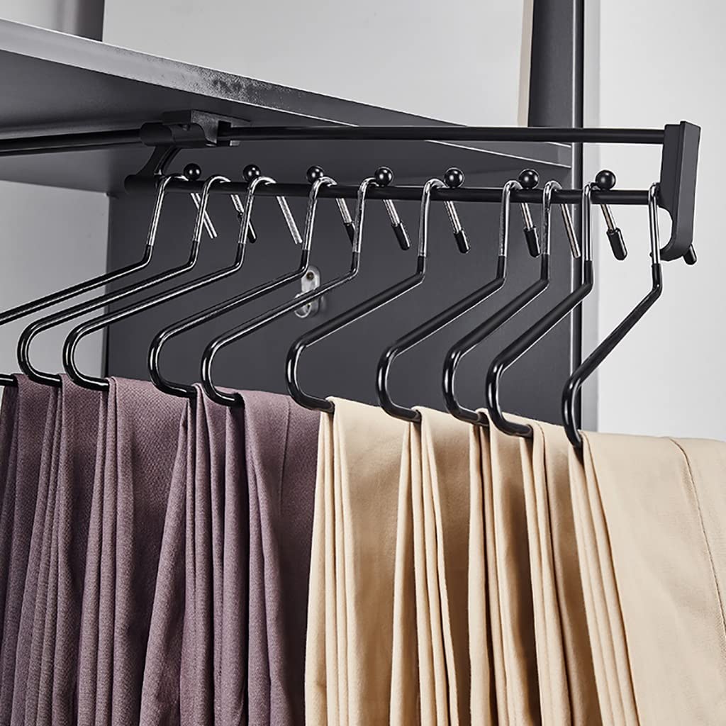 corner wardrobe， Clothes Rail,Wardrobe Black Hanger, Scalable Closet Hanging Rod(400mm/15.7inch)
