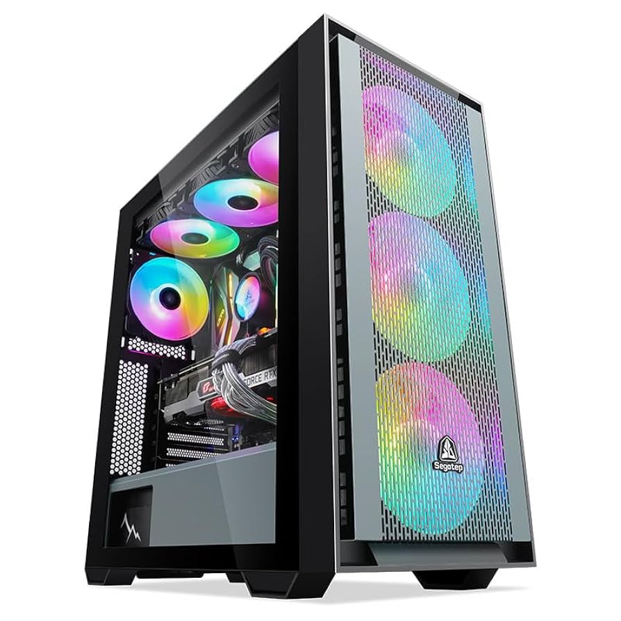 Sagggキャビネット Amazon.com: SEGOTEP Gank 360 - EATX/ATX Gaming Desktop Case