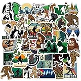 50 Pcs Bigfoot Stickers| Sasquatch Waterproof Vinyl Stickers for Water Bottles Laptop Refrigerator Luggage Computer Mobile Phone Skateboard Decals