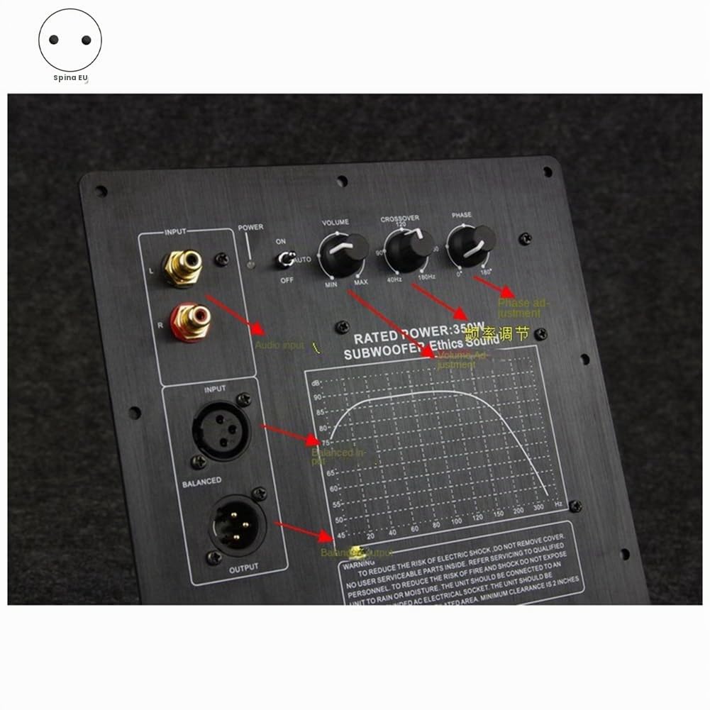 220 V HiFi Mono 350 W Subwoofer Robusta Scheda Amplificatore Digitale Pure Bass Audio Domestico Presa UE Facile da Usare