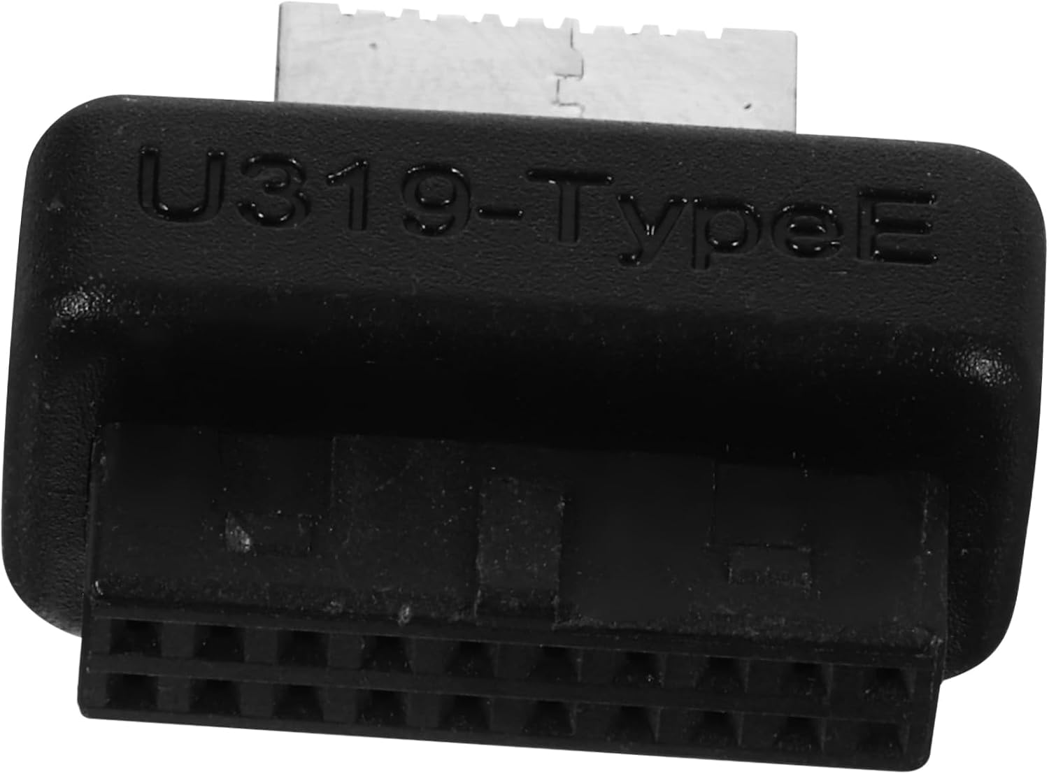 TEHAUX USB Splitter Adapter Pin to USB Type Front Panel Connector Injection Molded Design for Data Transmission and Easy Installation