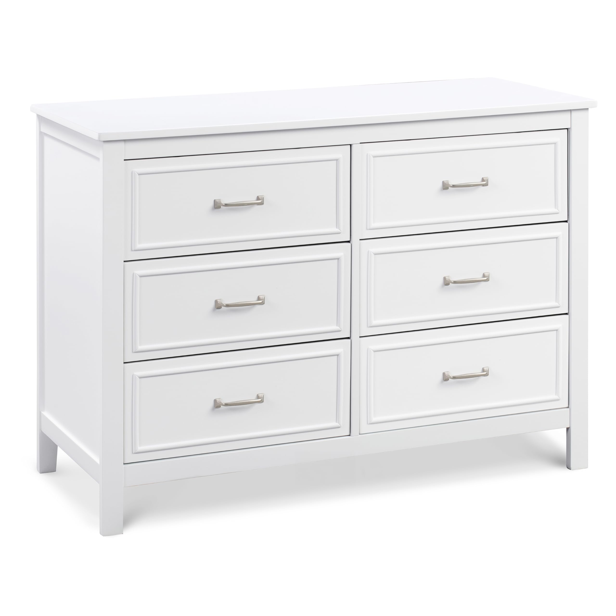 DaVinciCharlie 6-Drawer Double Dresser in White