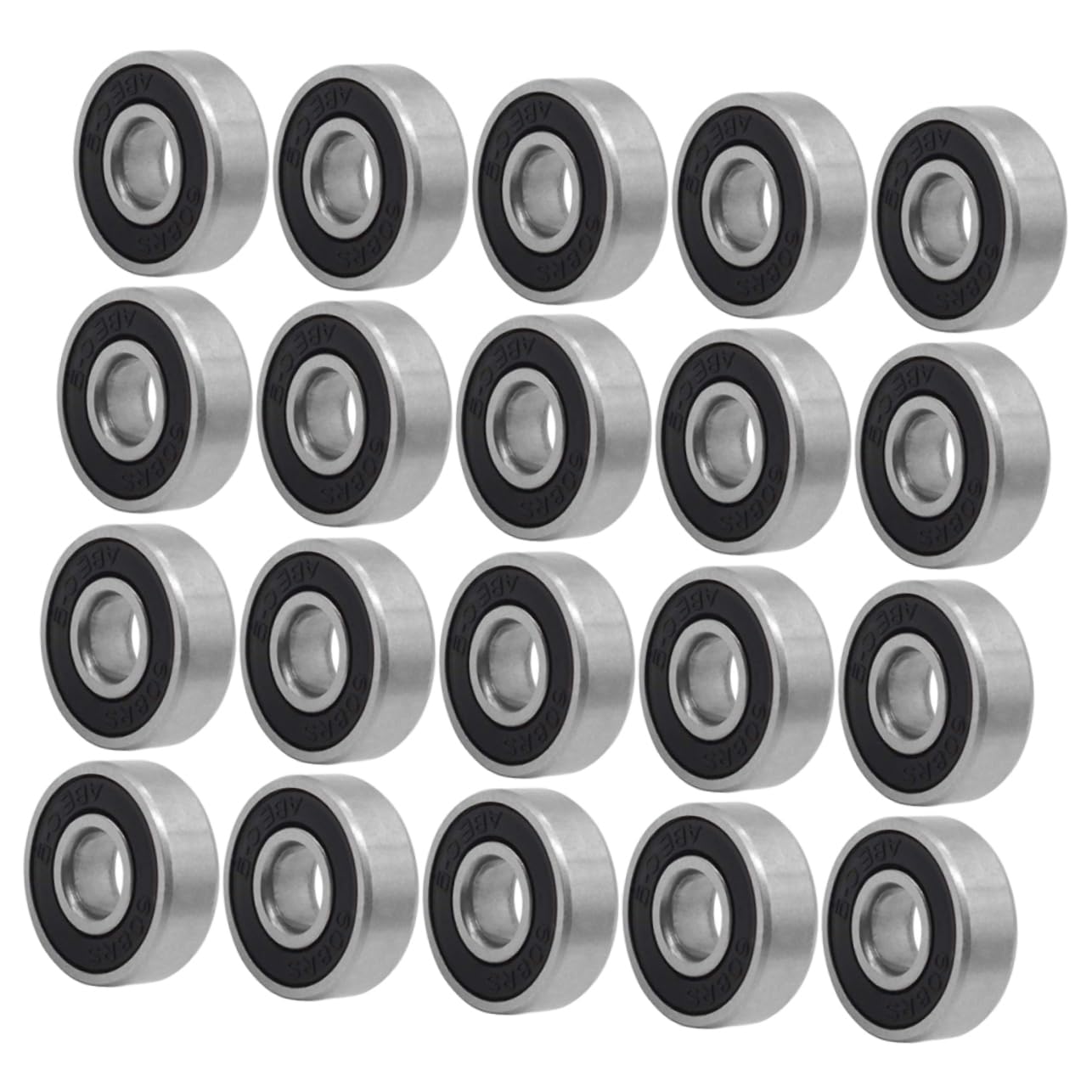 HANABASS 40pièces Roulements De Roue Abec Skateboard Roulements Étanches Et Idéaux Pour Patinage Et Trottinette Noir