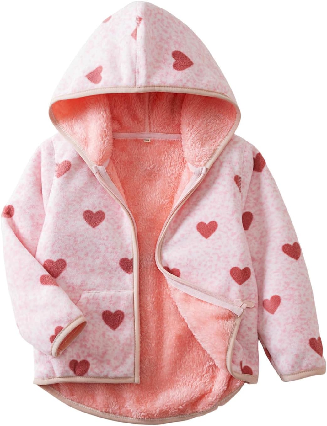Baby Toddler Boys Girls Sherpa Fleece Lined Jacked Sweatshirt Fall Winter Autumn Warm Clothes with Hoodie