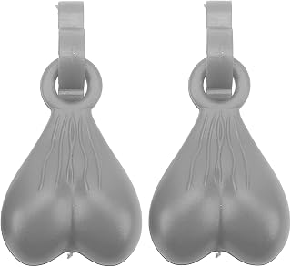 Shoe Charms, Croc Nuts Croc Charms 2 Pack Corc Balls, Cute Noticeable Hanging Shoe Decoration Shoe Clips Crocs Accessories, Shoe Accessories for Boys Girls Men Women (Grey)