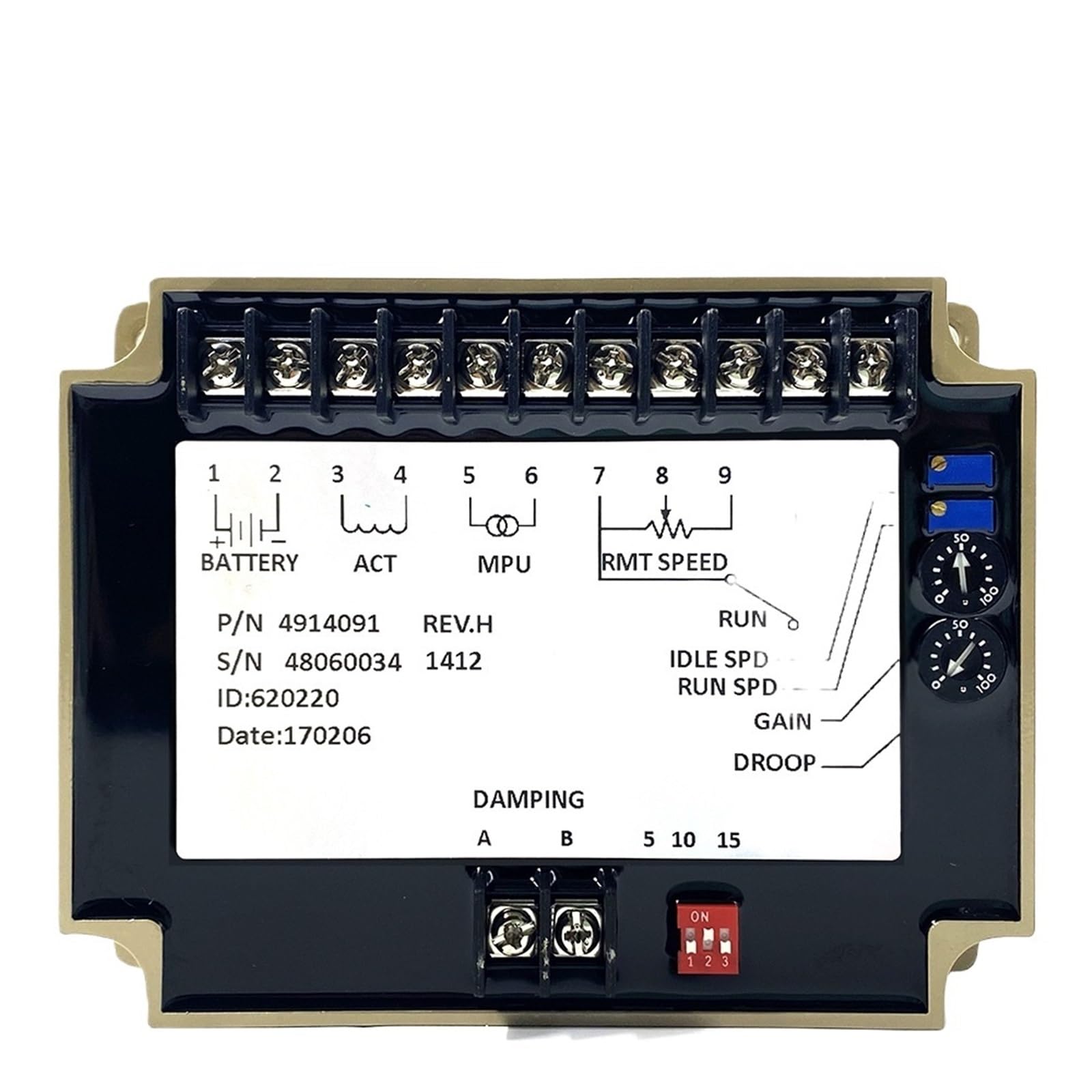 4914091 Electric Governor Generator Speed Controller Module Engine Control Circuit Board For Genset Parts 1Pcs