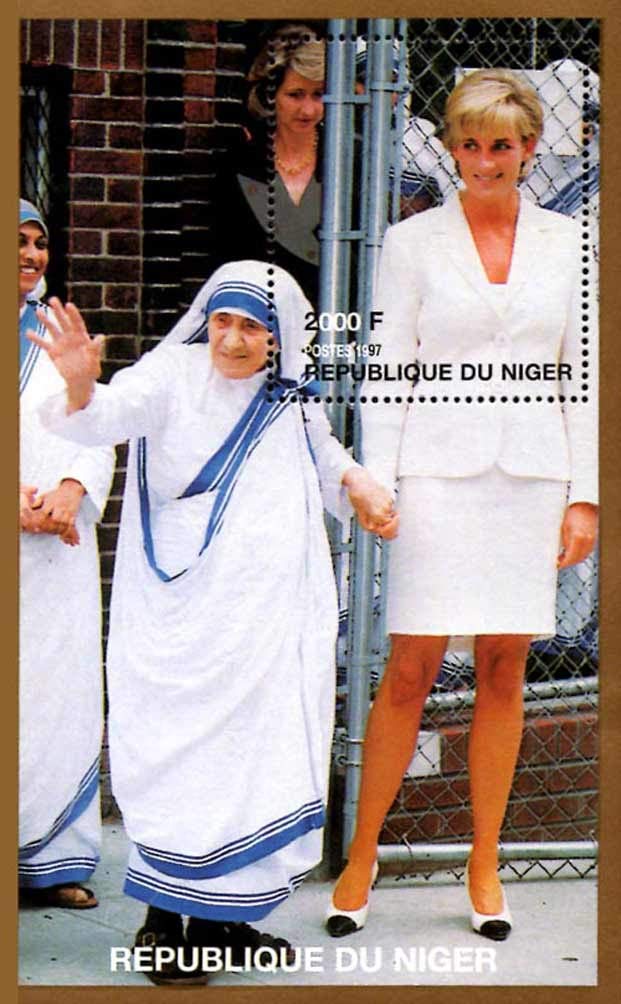 Stamps-Hobby: Niger 1997 Princess Diana & Mother Teresa | 1v Mint Thematic Stamp (1 Souvenir Sheet)