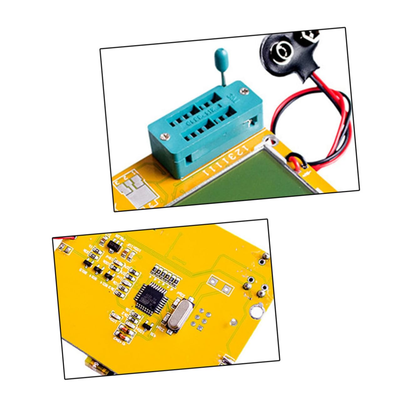 Gatuida 1juego Medidor Digital De Inductancia y Resistencia Función De Autocalibración y Detección De Componentes Electrónicos Para Técnicos y Electrónica