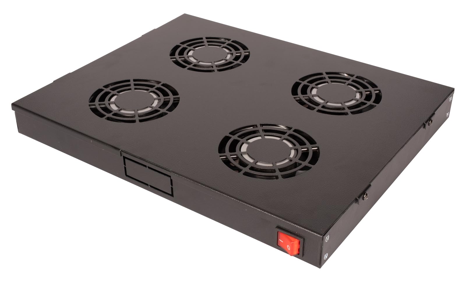 ROLINE Unidad de ventilación de 19 Pulgadas, 4 Ventiladores, ON/Off, Negro