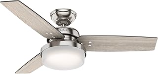 Hunter Fan Company 50394 Sentinel - Ventilador de techo para interiores con luz LED y mando a distancia, 43.7 in, acabado ...
