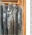 Sacs de vêtements pour accrocher des vêtements, en plastique des vêtements transparents couvre les sacs de nettoyage à sec & Frais de voyage(6pcs 23,62x35,43in +6pcs 23.62 * 47.24in)