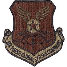 USAF Air Force Global Strike Command OCP Spice Brown Patch with Hook Fastener Military Issued-Veteran Owned Business