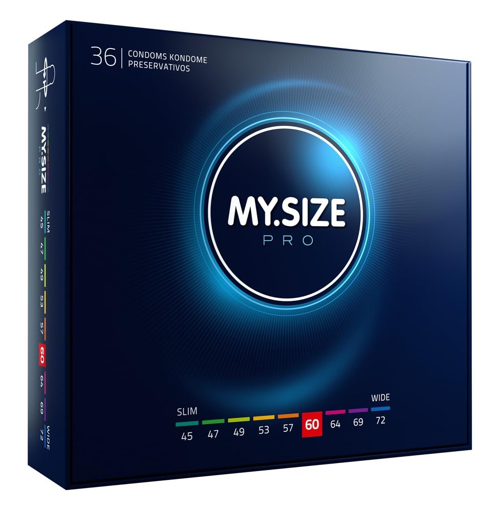 My Size PRO Kondom Größe 5, 60mm, Die neue Generation Kondome, 36 Stück