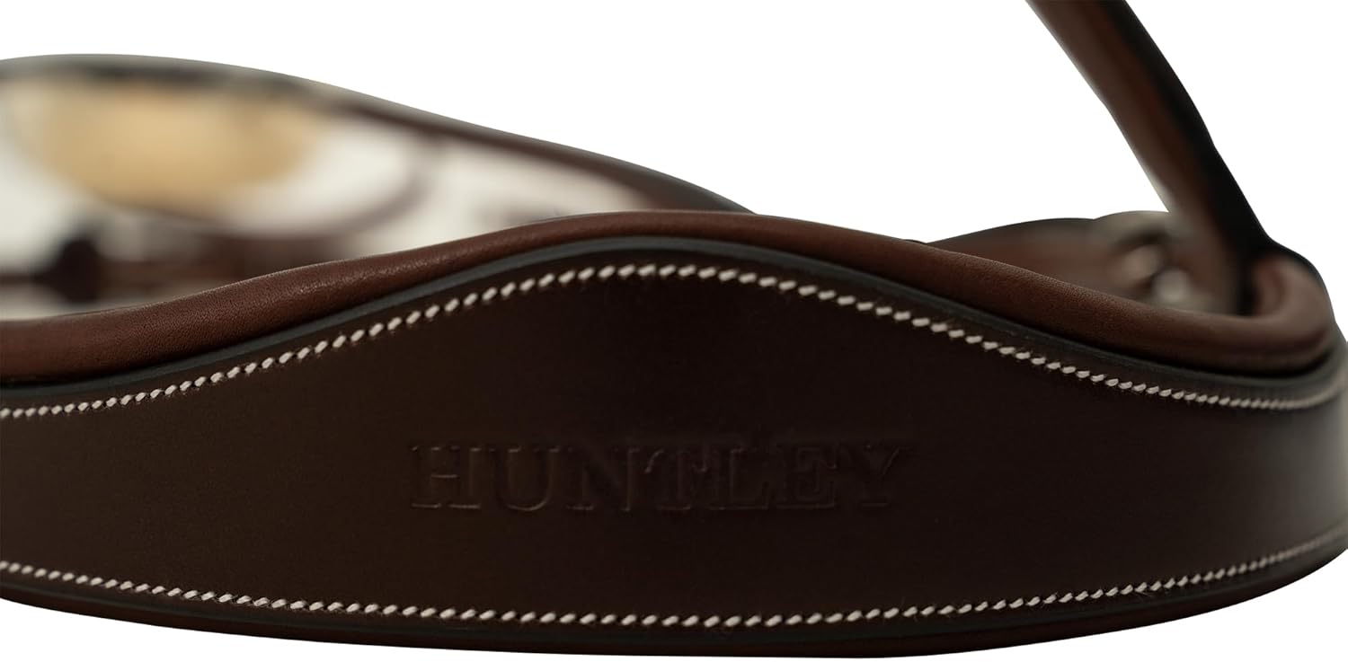 Huntley Equestrian Fancy Stitched Padded, Monocrown Figure 8 Bridle