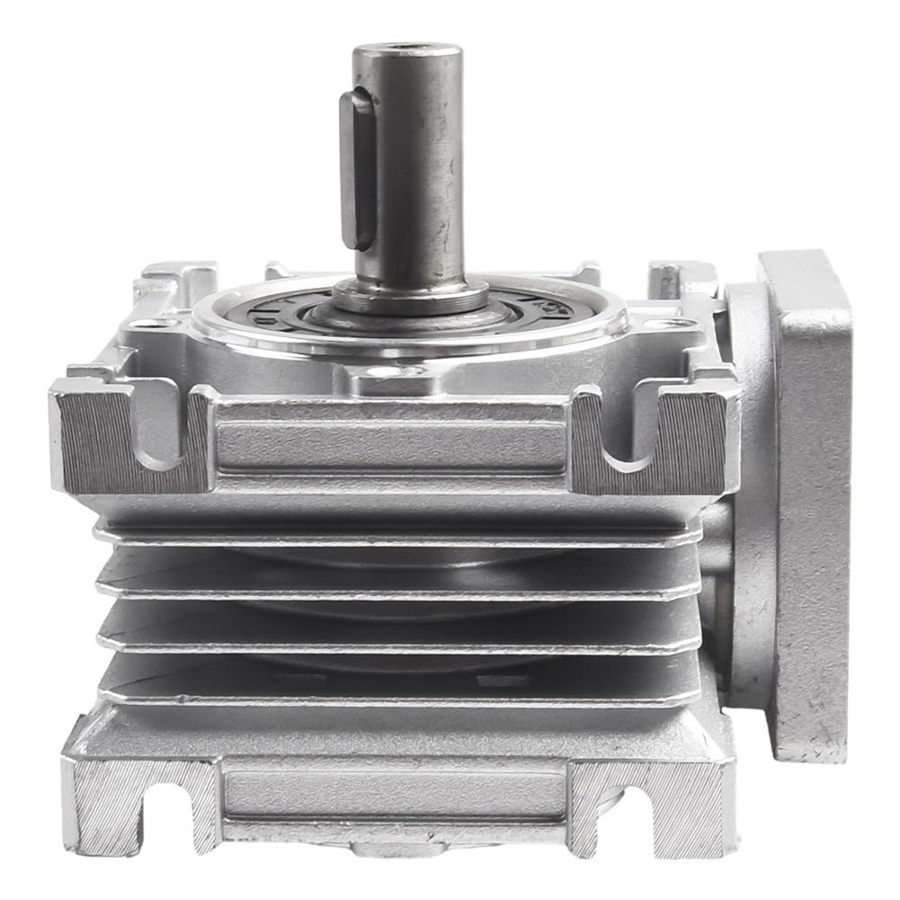 Reductor de engranaje sin fin NMRV030 RV030 de aleación de aluminio de 14 mm, eje de salida 5:1-80:1 para motores paso a paso NEMA 23, relación de velocidad 5:1