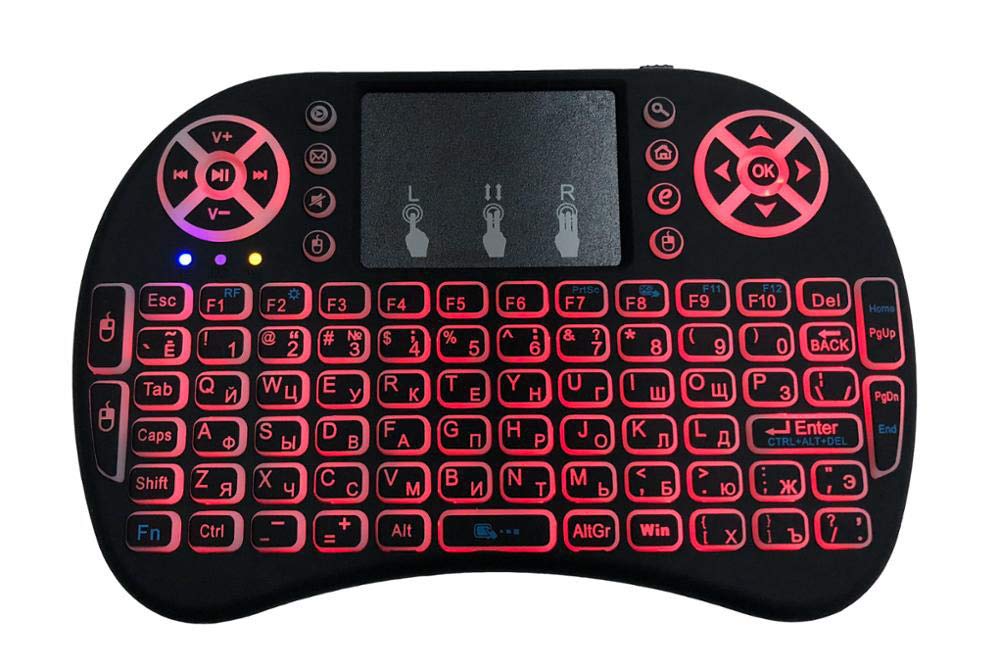 Tobo Mini Wireless Keyboard Mouse Multi-Media Portable Handheld Keyboard with Touch pad Mouse-(TD-621KM-01)-image-8
