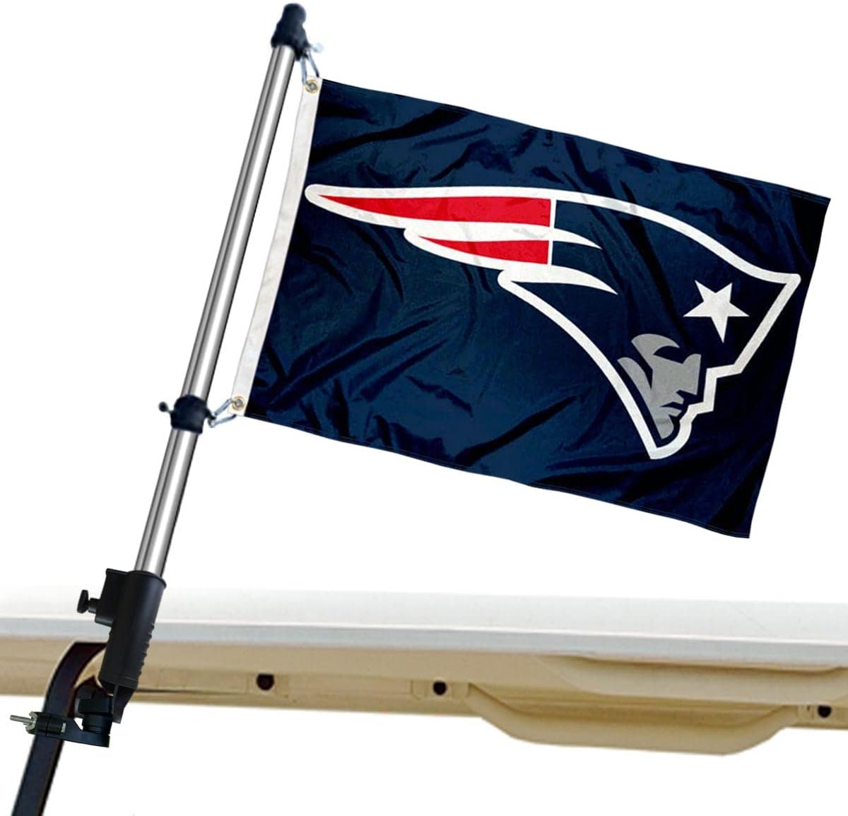 WinCraft New England Patriots Golf Cart Flag Pole and Holder Mounting Bracket