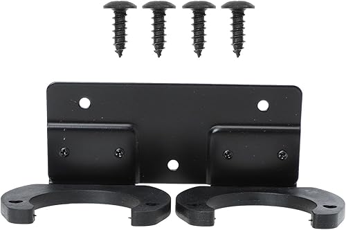 BESPORTBLE Wall-mounted Metal Microphone Holder Stand Space-saving Mic Mount with Double Hooks for Conference Rooms Ktv Church and Home Use