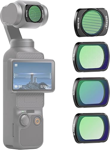 Miniatura 40 de NEEWER Juego de filtros magnéticos ND CPL UV compatibles con DJI OSMO Pocket 3 Creator Combo Accesorios, Cámara de Acción 6 Pack UV ND16 ND32 ND64