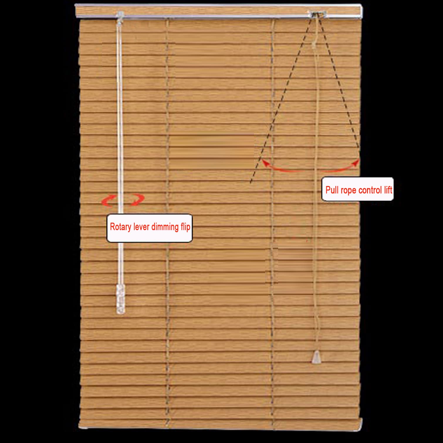 Aluminiowe żaluzje weneckie, wodoodporne, imitacja drewna, dekoracyjne zasłony do biura, na balkon, łazienki, kuchni (szer. 155 x wys. 190 cm)