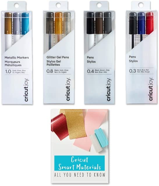 Cricut Joy Machine Gel Glitter Pens Markers Variety Bundle - DIY Birthday Cards Party Invites Celebrations Create Storage Labels for Organizing Drawing Arts Crafts Writing Coloring Journaling