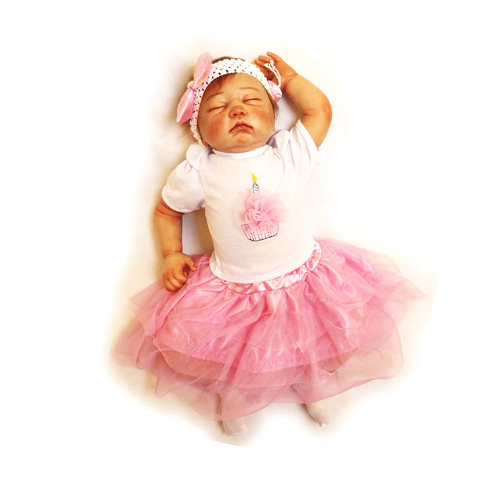 Reborn American Baby Doll 20" Realistic Soft Silicone Vinyl Newborn The Best Companion Gift for Children, Movie Model