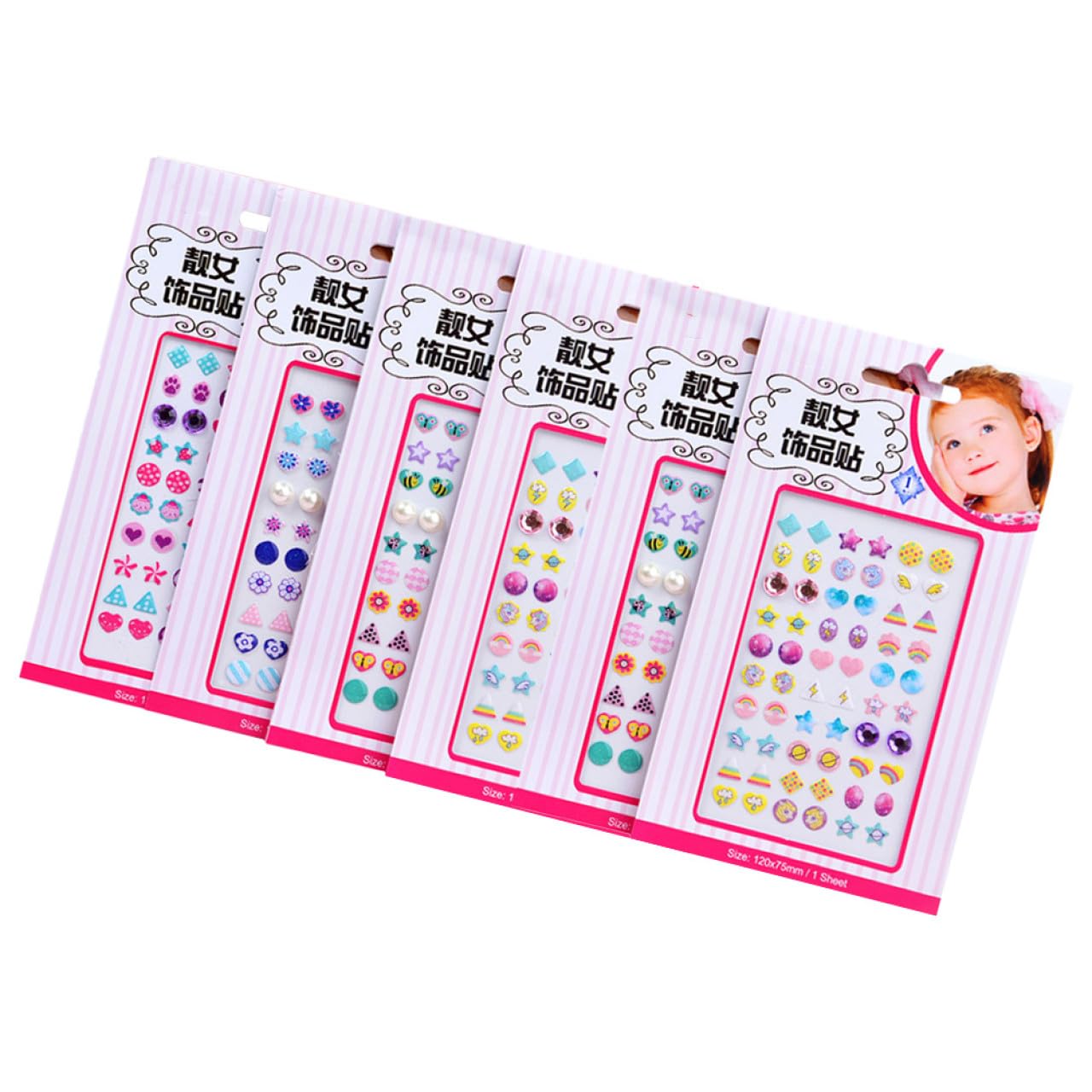 FRCOLOR 18fogli Adesivi Per Unghie Stereo Per Ragazzo Ragazza Decorazioni Unghie Con Gemme Colorate Facili Da Applicare e Creativi Stili Misti Perfetti Per Nail Art Fai Te
