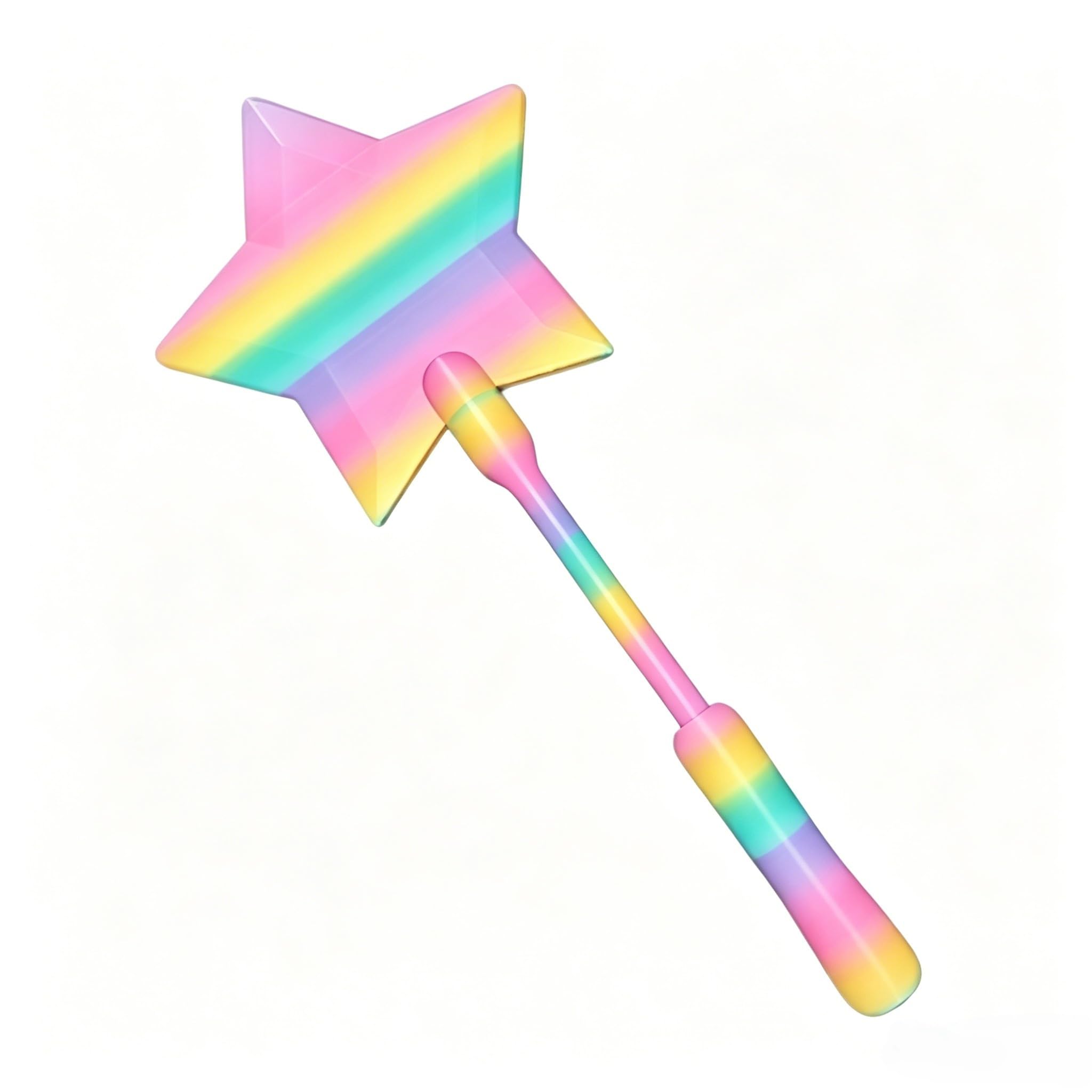 PORUPAEL Rainbow Magic Credit Card Wand 3D Printed Tap to Pay Fairy Wand Contactless Payment Card Holder Star Wand for Cosplay Magicians Teens Adults Daily Payment