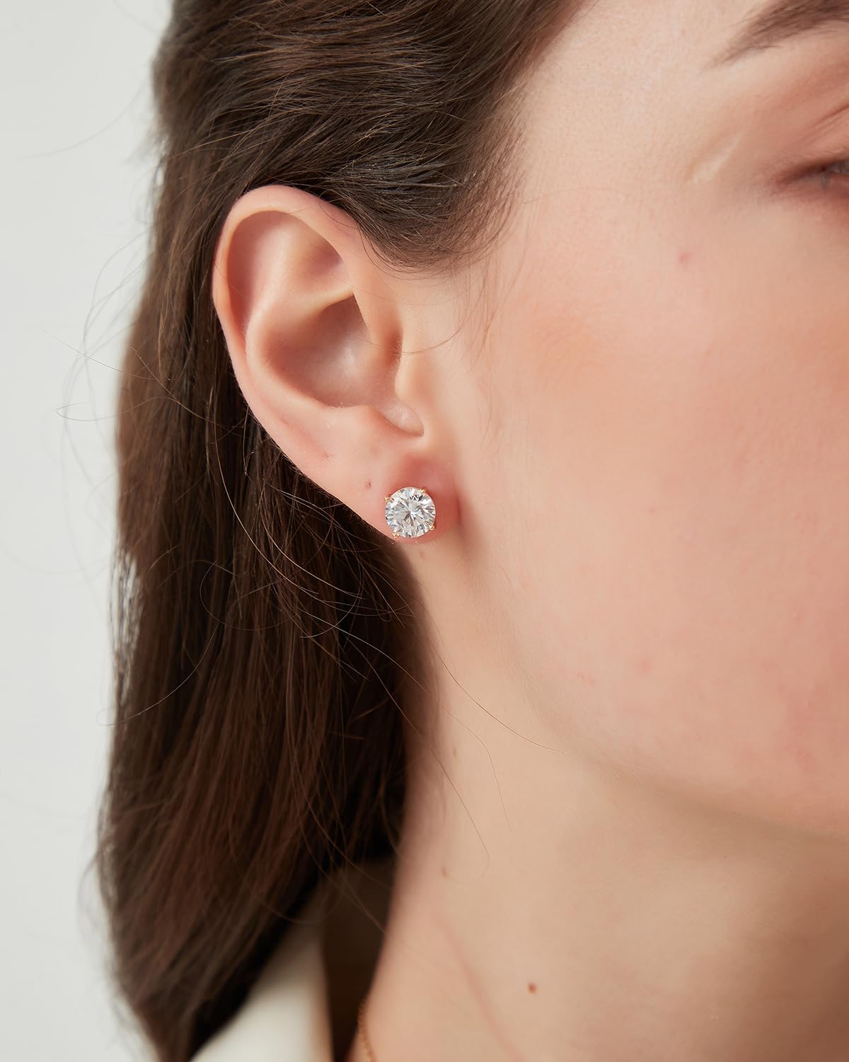 COBI Jewelry Set for Women, 18K Gold & Rhodium Plated CZ Necklace & Earrings, Clover Halo Infinity Solitaire Feather Designs, Dainty Crystal Pendant Sets, Trendy Fashion Gifts for Her - Image 4