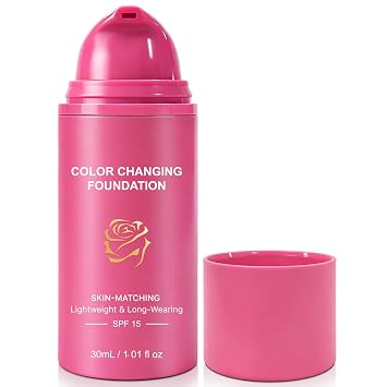Color Changing Foundation, Color Changing Foundation for Mature Skin 30ml*1