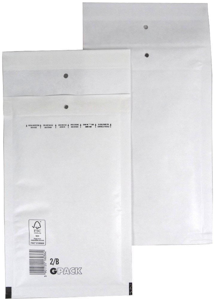 600 Stück Luftpolsterumschläge Luftpolstertaschen Versandtaschen 2/B 140x225 mm weiß